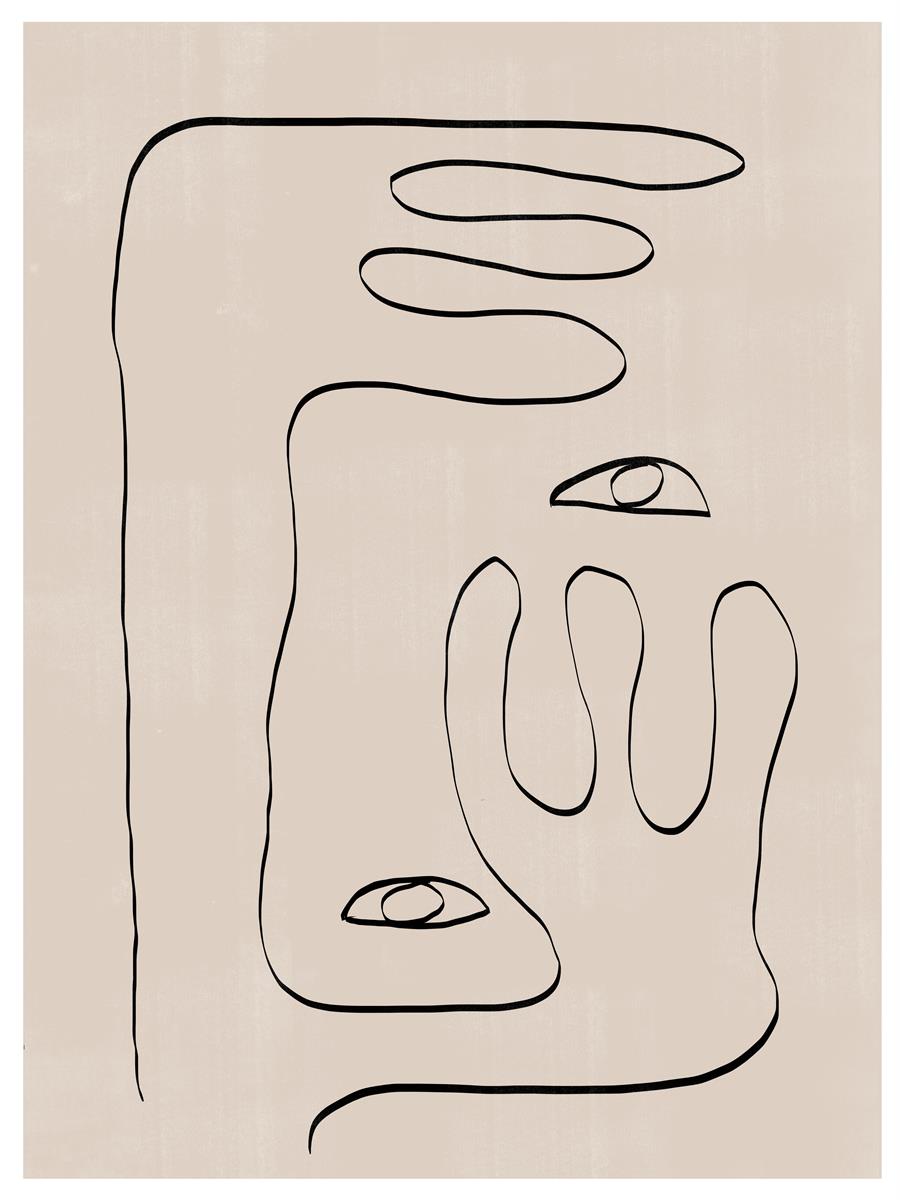 TAW BOHO アブストラクト TAW BOHO Abstract Art Poster247