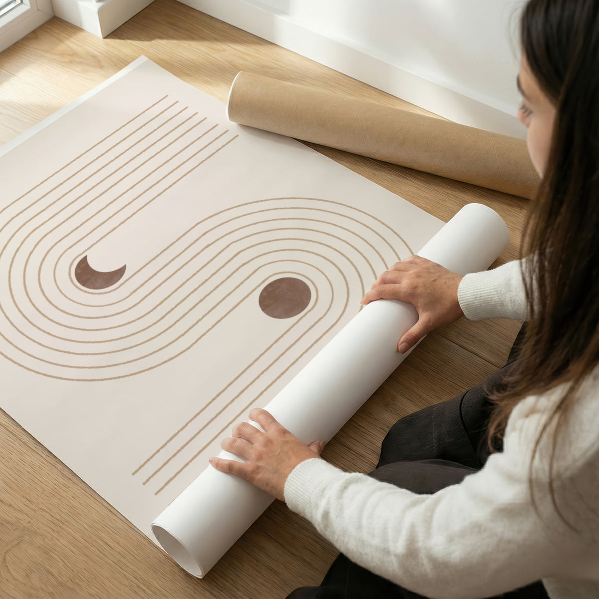 TAW BOHO アブストラクト TAW BOHO Abstract Art Poster255