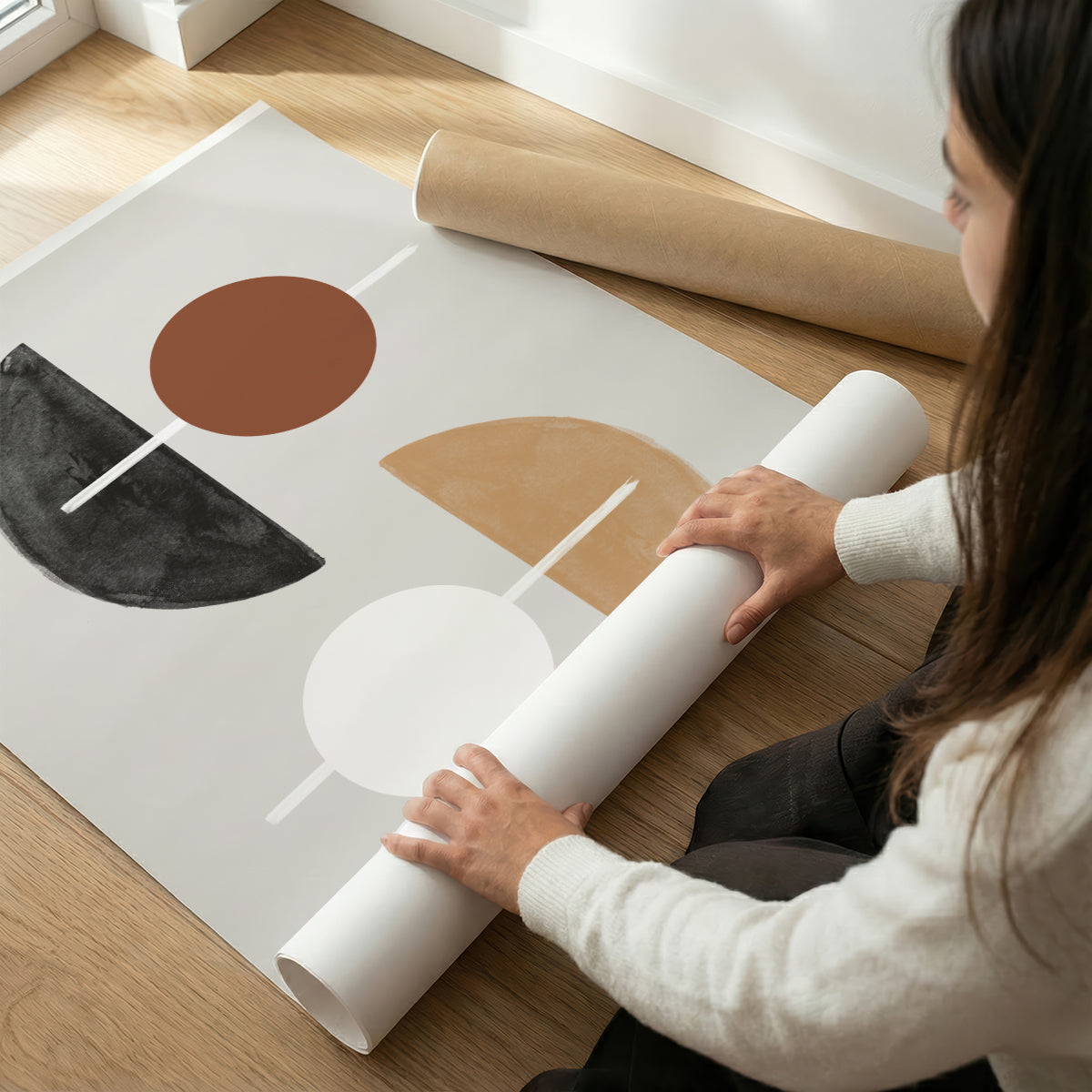 TAW BOHO アブストラクト TAW BOHO Abstract Art Poster257