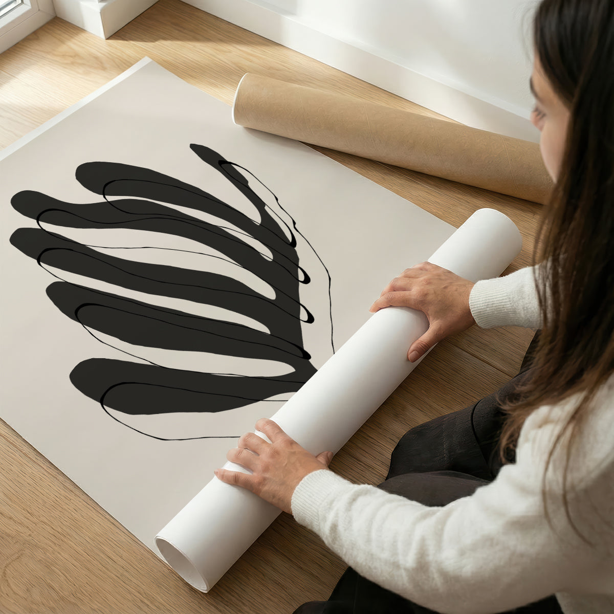 TAW BOHO アブストラクト TAW BOHO Abstract Art Poster259