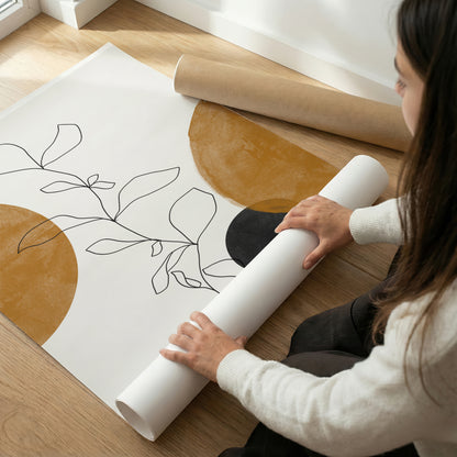 TAW BOHO アブストラクト TAW BOHO Abstract Art Poster263