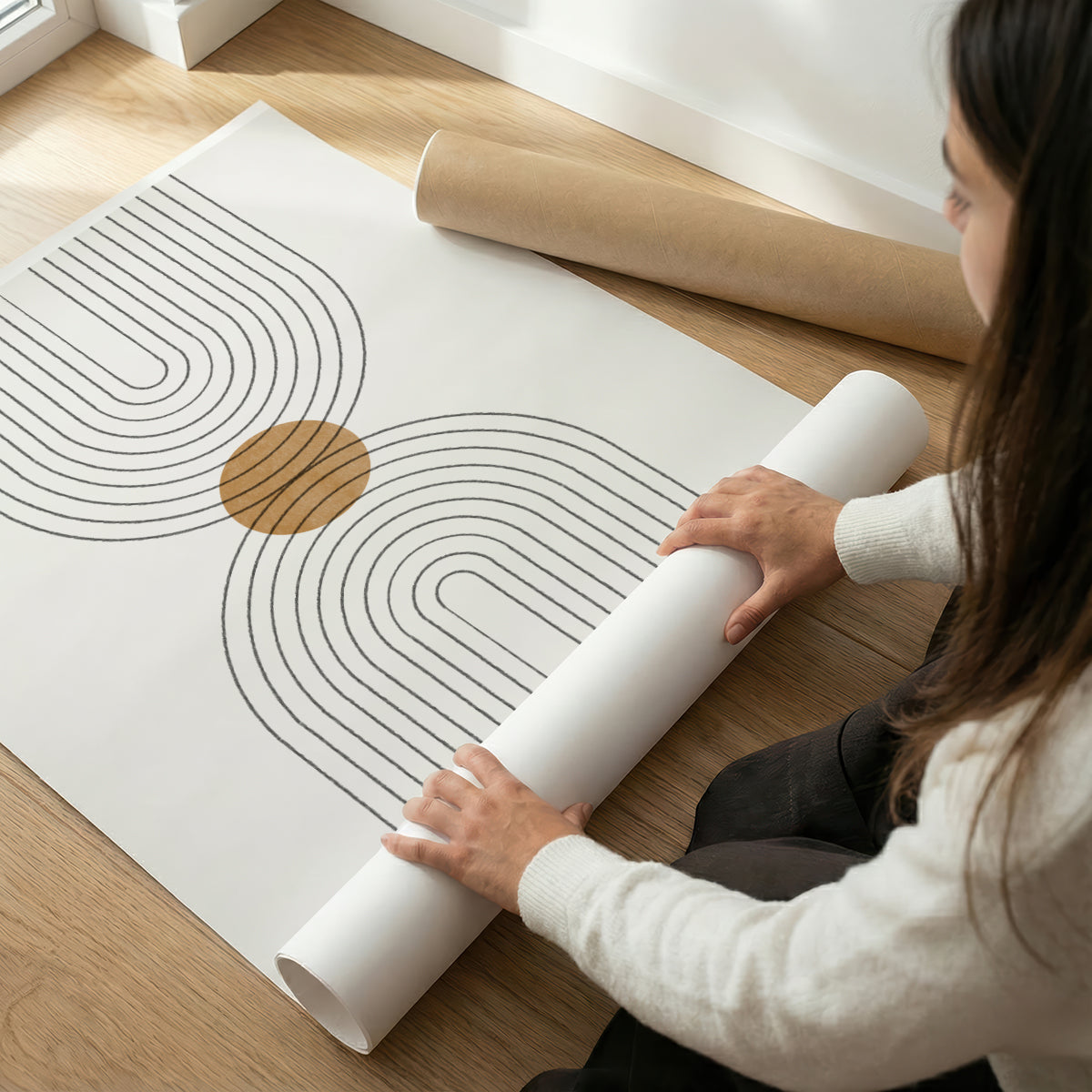 TAW BOHO アブストラクト TAW BOHO Abstract Art Poster265