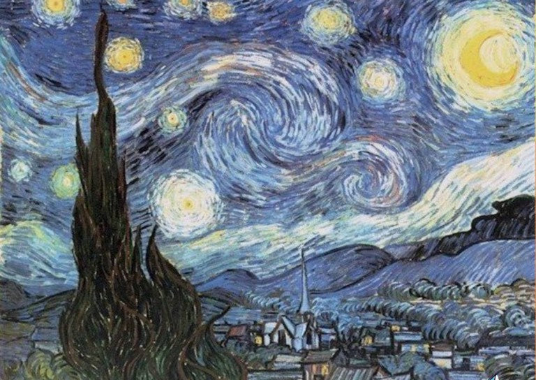 星月夜（The Starry Night）　1888年　フィンセント・ファン・ゴッホ