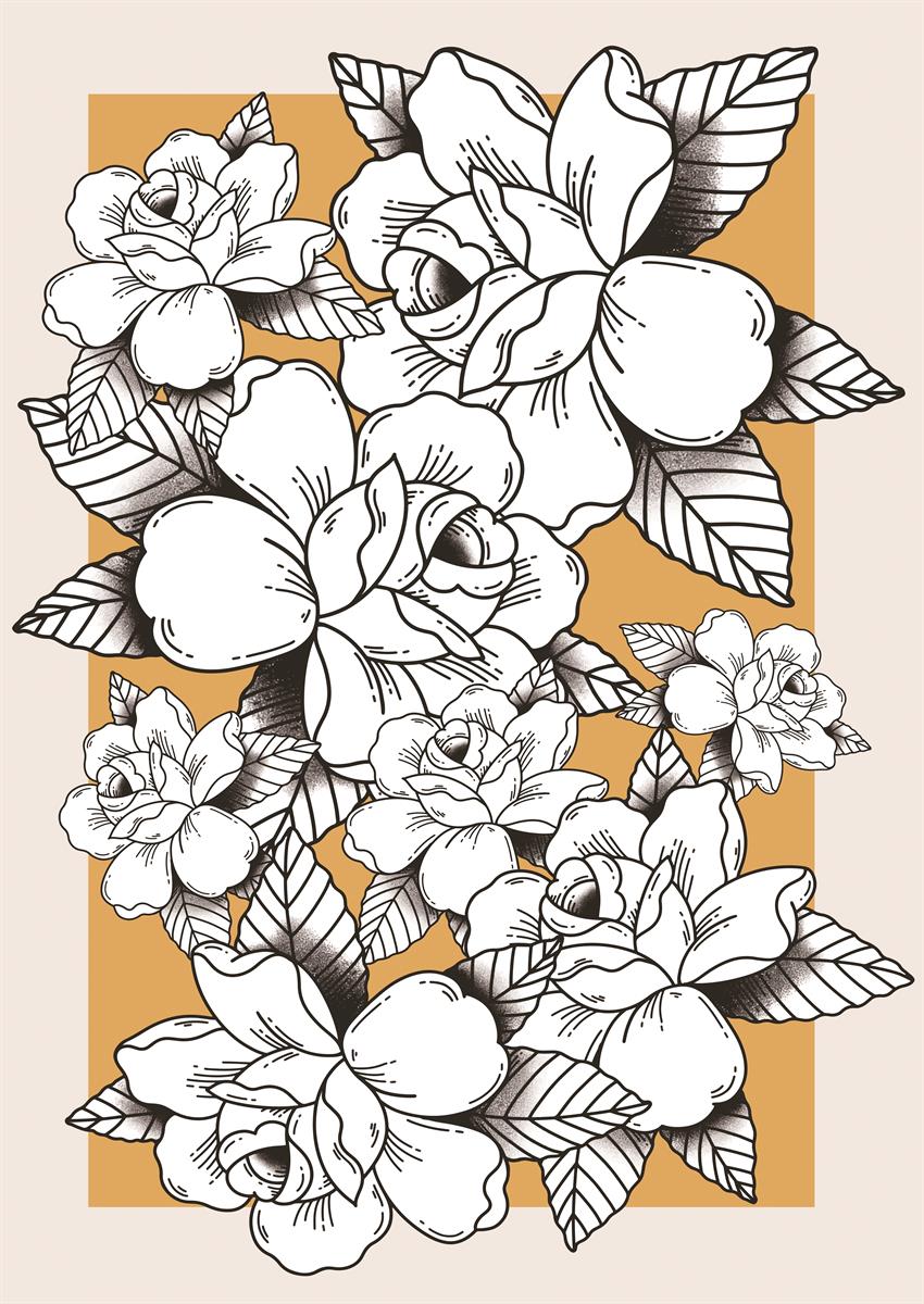ボタニカルアートポスター Botanical Art Poster No.487