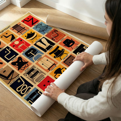 ミッドセンチュリーモダン Mid-Century Modern Art Poster No.624