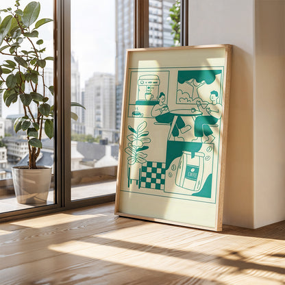 ミッドセンチュリーモダン Mid-Century Modern Art Poster No.635