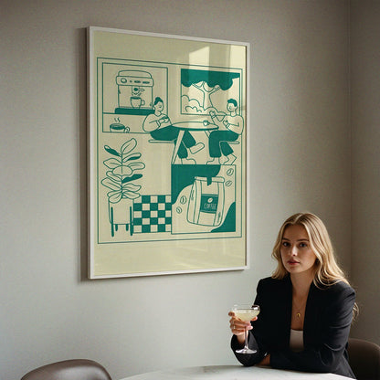 ミッドセンチュリーモダン Mid-Century Modern Art Poster No.635