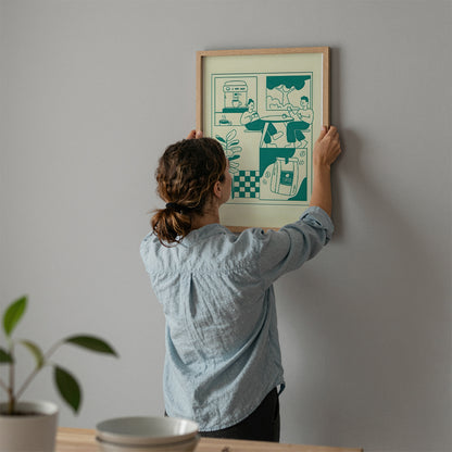 ミッドセンチュリーモダン Mid-Century Modern Art Poster No.635