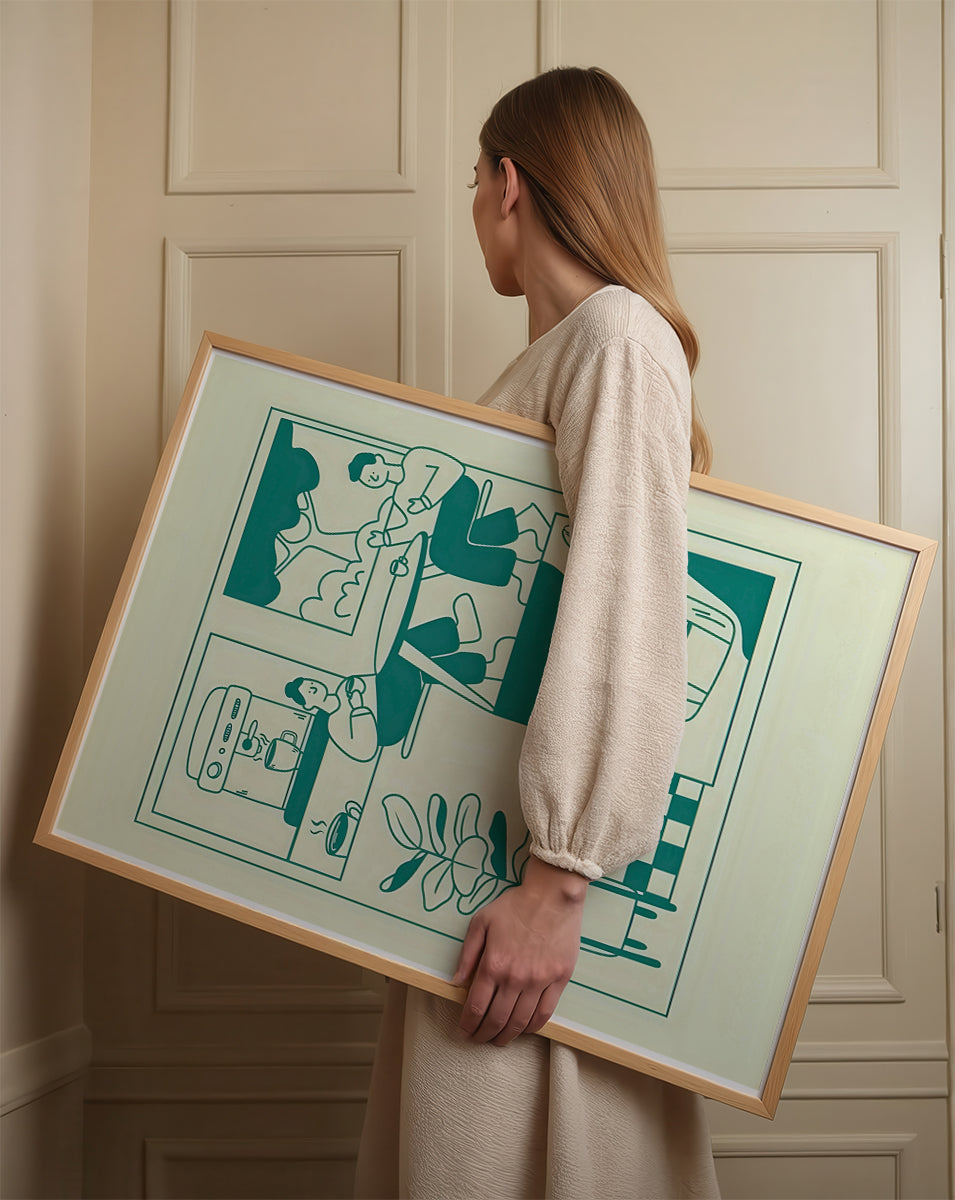 ミッドセンチュリーモダン Mid-Century Modern Art Poster No.635