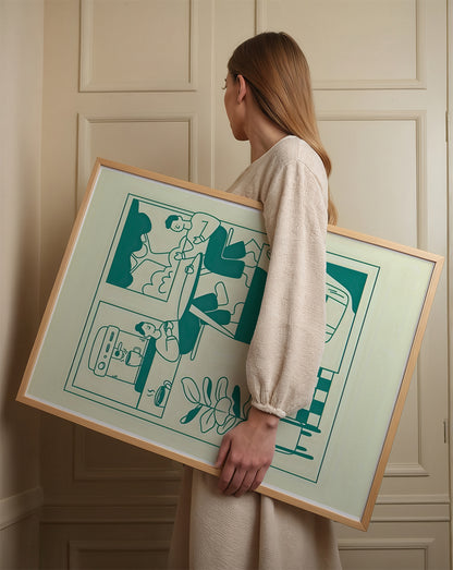 ミッドセンチュリーモダン Mid-Century Modern Art Poster No.635