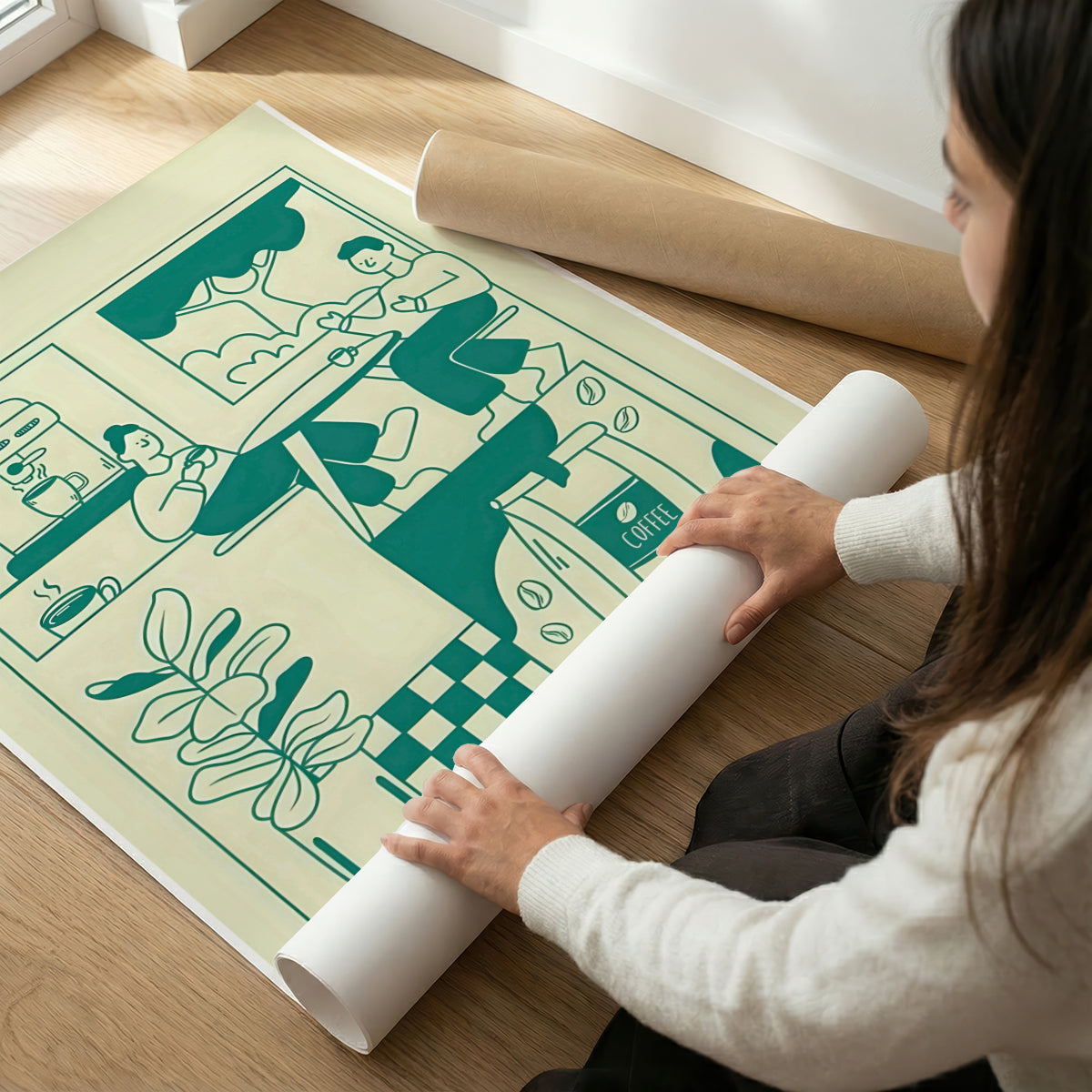 ミッドセンチュリーモダン Mid-Century Modern Art Poster No.635