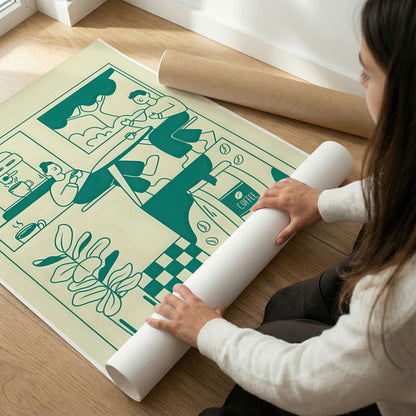 ミッドセンチュリーモダン Mid-Century Modern Art Poster No.635