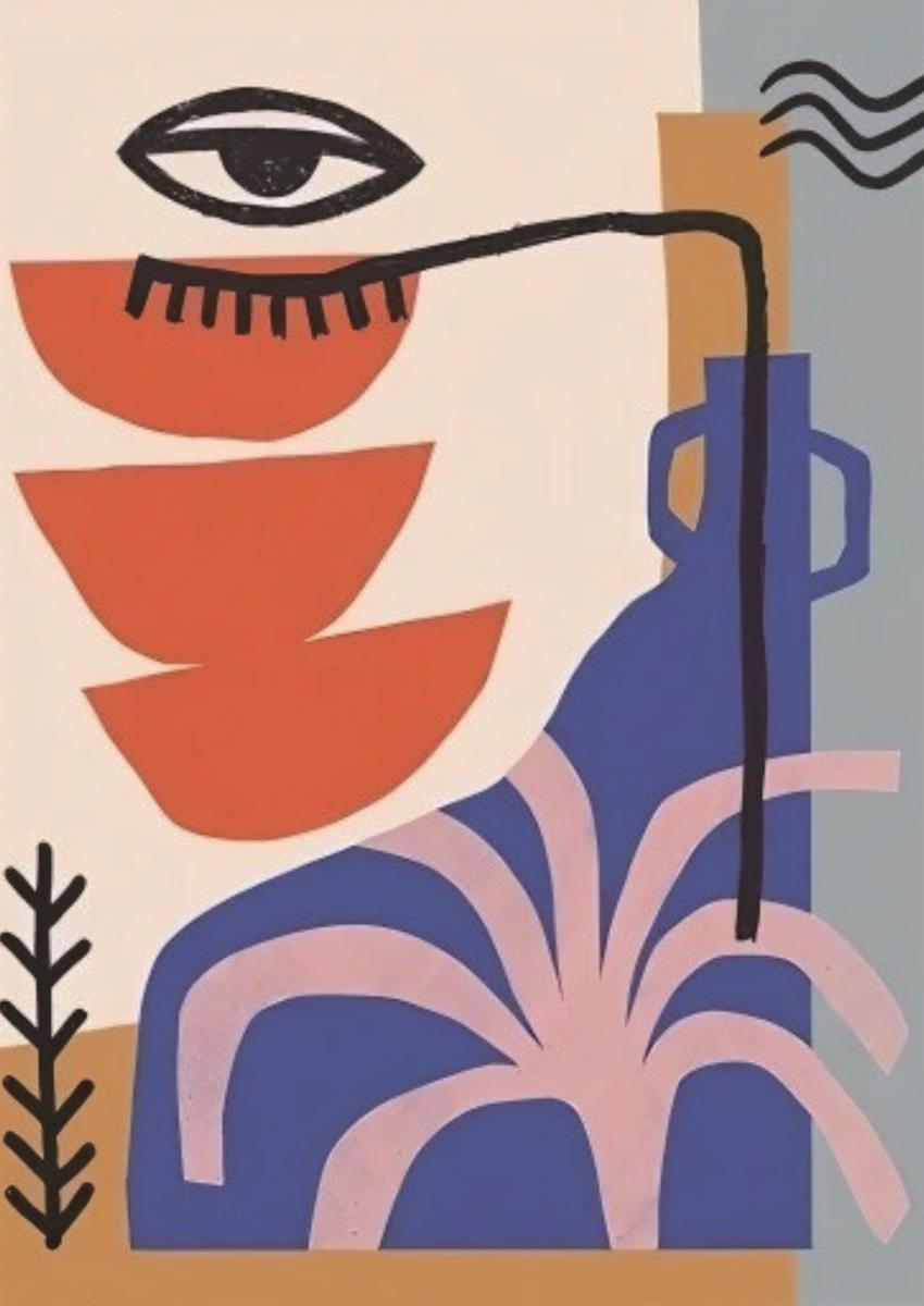 ミッドセンチュリーモダン Mid-Century Modern Art Poster No.674