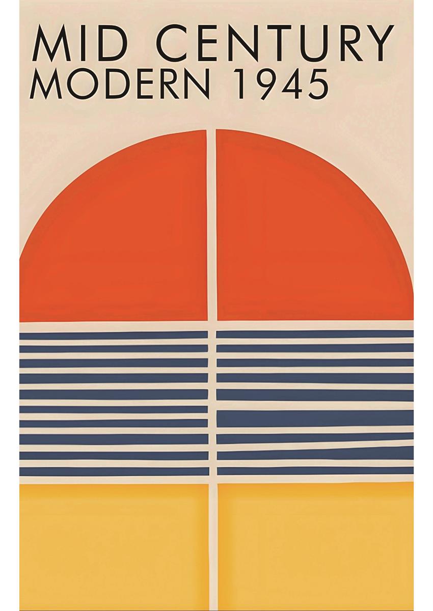 ミッドセンチュリーモダン Mid-Century Modern Art Poster No.713